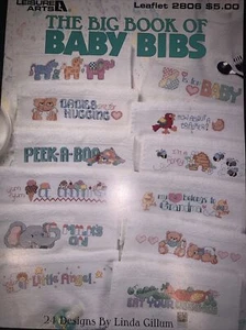 Leisure Arts #2806 Big Book of Baby Lätzchen 24 Designs gehäkelt KOSTENLOSER VERSAND - Bild 1 von 3