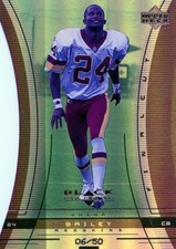 1999 Upper Deck Black Diamond Champ Bailey FINAL CUT /50 Rookie