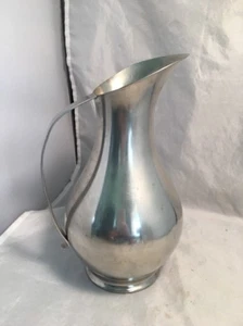 Jeka Tiel Holland Real Dutch Pewter Small Pitcher Mid Century Modern Creamer  - Foto 1 di 6
