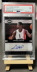2011-12 Panini Limited Signatures Spotlight Auto /10 - Chris Bosh / PSA 7 NM - Bild 1 von 2