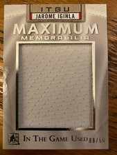2015-16 ITG Used Maximum Memorabilia #MM-JI1 Jarome Iginla 08/50