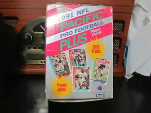 1991 PACIFIC PLUS FOOTBALL 36 COUNT BOX SEALED 36 UNOPENED PACKS - Imagen 1 de 2
