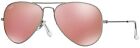 Ray-Ban RB3025 019/Z2 Silver Aviator Light Brown Mirrored Pink 55mm Sunglasses