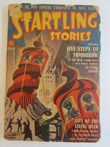 Startling Stories v. 4, #1 July, 1940 GD Earle Bergey The Worms Turn Cover! - Picture 1 of 6