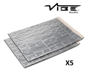 ANTI VIBE CAR AUDIO SOUND VIBRATION PROOFING DEADENING MAT 2.5MM 5 LARGE SHEETS - Picture 1 of 1