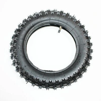 3.00 - 10" 80/100 - 10 Inch Rear Knobby Tyre Tire + Tube PIT PRO Trail Dirt Bike - Image 1 of 4