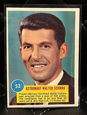 1963 Topps Astronaut Popsicle #53 Astronaut Walter Schirra Collectible Card