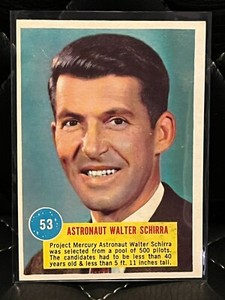 1963 Topps Astronaut Popsicle #53 Astronaut Walter Schirra Collectible Card