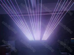 8 Eyes DJ Disco Beam Lasers ILUMINACIÓN LÁSER RGB Full Color Cabezas móviles - Picture 1 of 7