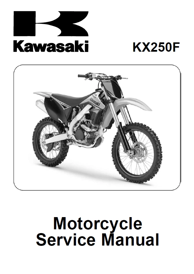 Manual de reparación de taller de reparación de servicio Kawasaki KX250F 2009 fabricante de equipos originales Foto 1 de 4
