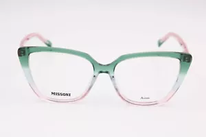 Missoni Miss0159 Iwb Green Pink Cat Eye Eyeglasses Frames 54-15-145 - Picture 1 of 7