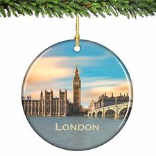 Big Ben London Christmas Ornament Porcelain 2.75 Inches
