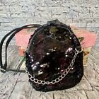 Mini Sequins Backpack with Adjustable Straps City Girl Bag