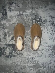 New Women's UGG Brand Tasman Chestnut Shoes Slippers Sandals Size 9 (READ DESC)