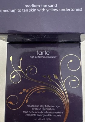 Base de aerógrafo TARTE Amazonian Clay cobertura completa arena bronceada media 0,247 oz Foto 1 de 4