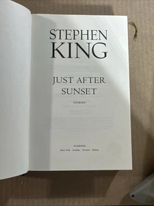 Just After Sunset Stories HB/DJ Scribner 2008 1st Stephen King Cover Missing - Bild 1 von 1