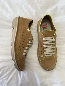 On Foot | Women’s 40 (US 9) | Beige Perforated Suede SlipOn Sneakers Shoes - Picture 1 of 8