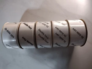 105' Of 1.5" Wide Double Face White Ribbon - Offray - NEW! - Picture 1 of 2
