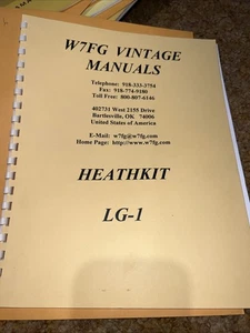 Vintage Heathkit Assembly Manual LG-1 Laboratory Signal Generator Original 1957 - Picture 1 of 4