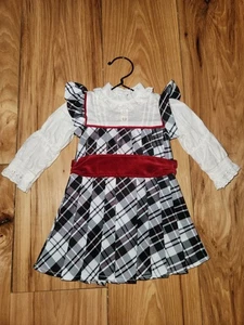 American Girl Puppe Nellie Holiday Outfit Weihnachten kariertes Kleid und Aufhänger gebraucht, in einwandfreiem Zustand - Bild 1 von 3