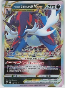 Hisuian Samurott VSTAR Ultra Rare SWSH10: Astral Radiance 102/189 Pokemon - Picture 1 of 2