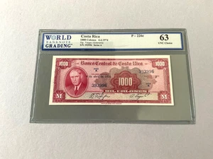 Costa Rica 1,000 Colones P-226c 1974 WBG 63 - Picture 1 of 4