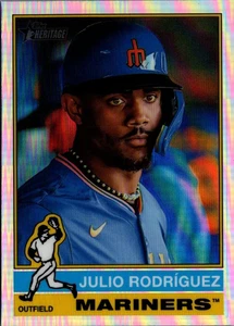 Refractores cromados Topps Heritage 2025 #369 Julio Rodríguez Seattle Mariners - Imagen 1 de 2