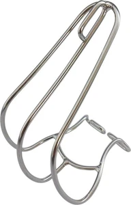 MKS Stainless Steel Cage Toe Clips Large Silver - Picture 1 of 1