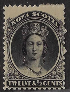 Canada / NOVA SCOTIA Stamps — 1860-63, Queen Victoria MLH #13 Ref. 1073 - Picture 1 of 2