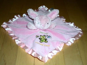 Pink Bunny Bear Hugs Butterfly Kisses Blanket Rattle - Picture 1 of 2