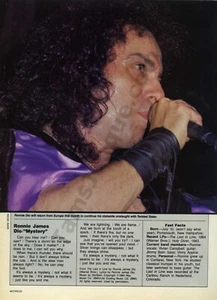 1984 Ronnie James Dio Mystery Song PHOTO & LYRICS Mark Weiss (2515) - Picture 1 of 1