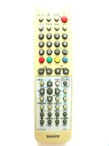 SANYO TV REMOTE CONTROL 1AV0U10B29301 JXMSB - Picture 1 of 1