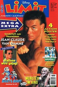 DISNEY LIMIT #11 1995 GERMAN MAGAZINE cover JEAN-CLAUDE VAN DAMME - Picture 1 of 1