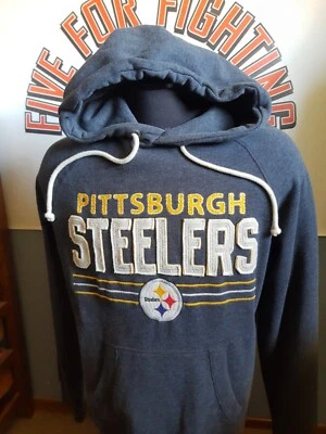 Moletom com capuz PITTSBURGH STEELERS VINTAGE ESTILO ANGUSTIADO CAMPUS CREW NFL - Imagem 1 de 4
