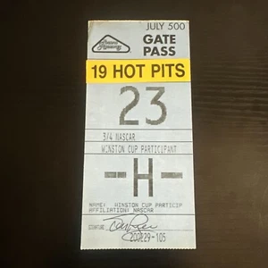 NASCAR Pocono Raceway Hot Pit Gate Pass Winston Cup Team Issued Pit Pass - Picture 1 of 14