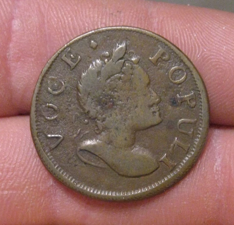 U.S. - 1760 Hibernia - Voce Populi 1/2 Penny - Scarce Cover
