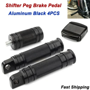 Foot Pegs Shifter Peg & Brake Pedal Shift Pad For Harley Sportster Softail Dyna - Picture 1 of 13