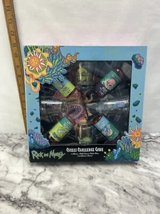 Rick And Morty Chili Challenge Game Adult Swim W/4 Collectible Shot Glasses - Picture 1 of 5