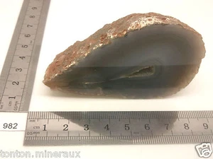 Moitié d'agate 139g pierre brute mineraux mineral lithotherapie brut déco - Imagen 1 de 3