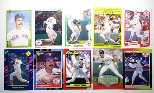 Dwight Evans Baseball Card Lot of 10 Cards - Boston Red Sox Vtg RF - Lot #4B - Picture 1 of 7