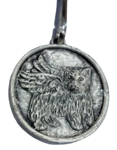 New Angel Dog Tag Westie Pewter Tone Metal by Ganz - Picture 1 of 5