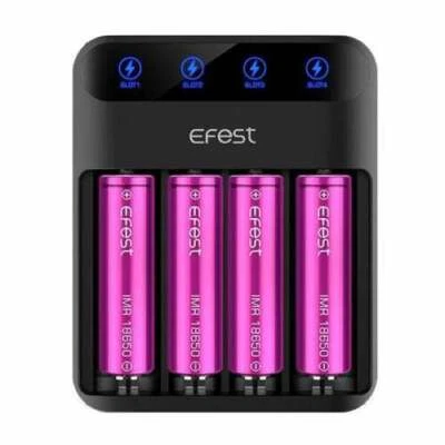 Efest LUSH Q4 schnelles Ladegerät mit 4 Steckplätzen | Nitecore Neu i2 mit 2 Steckplätzen intelligente Ladegeräte - Bild 1 von 4