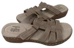 Croft & Barrow Women's Stork Slip On Adjustable Slide Sandals Tan Size:7 87C - Picture 1 of 5