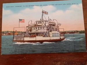 Fährschiff "Agoming" Sault Ste. Marie Michigan um 1930 - Bild 1 von 2