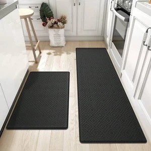 Kitchen Mat Cushioned Anti Fatigue, 1/2PCS Kitchen Rug Set Non Slip, Waterproof - Picture 1 of 16