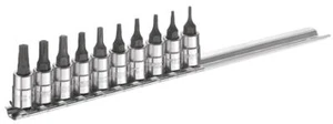 Expert by Facom E030703 10 Stück 1/4" Antrieb Torx Bit Steckschlüsselsatz auf Schiene T6-T30 - Bild 1 von 1