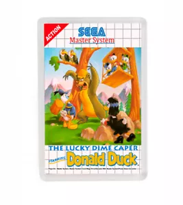 THE LUCKY DIME CAPER DONALD DUCK SEGA MASTER SYSTEM FRIDGE MAGNET IMAN NEVERA - Imagen 1 de 1