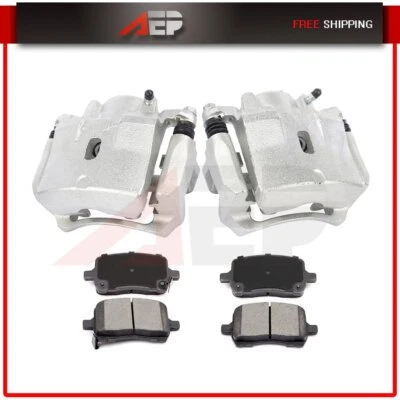 Kit de pinzas de freno delanteras + pastillas de cerámica para Pontiac G6 Chevrolet HHR Saturn Aura Foto 1 de 4