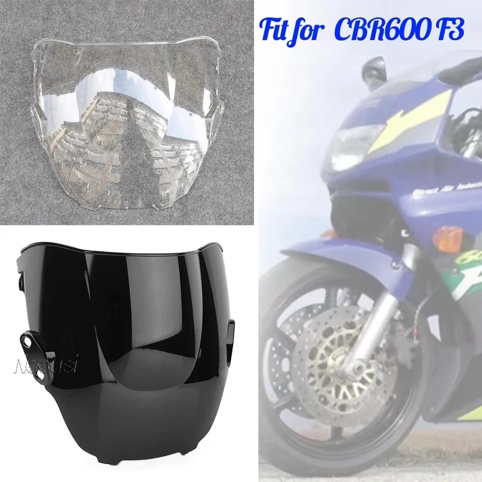 Fit for HONDA CBR600 F3 CBR600F3 1995-1998 1996 Motorcycle Windshield Windscreen - Image 1 of 4