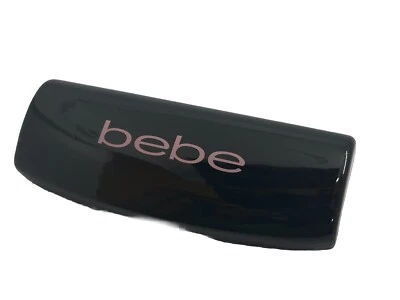 NUEVO Bebe Brillante Negro y Rosa Estuche para Anteojos Dura Cierre de Resorte Foto 1 de 4